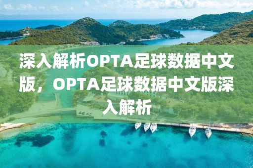 深入解析OPTA足球数据中文版，OPTA足球数据中文版深入解析