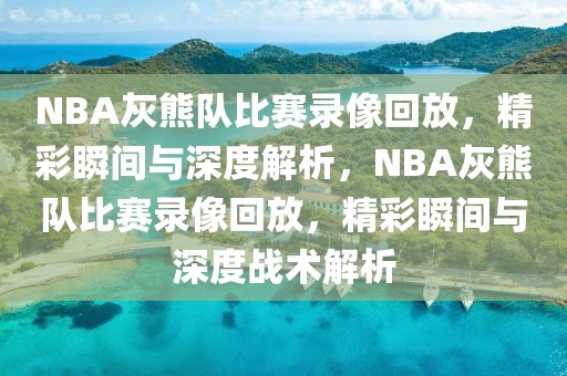 NBA灰熊队比赛录像回放，精彩瞬间与深度解析，NBA灰熊队比赛录像回放，精彩瞬间与深度战术解析