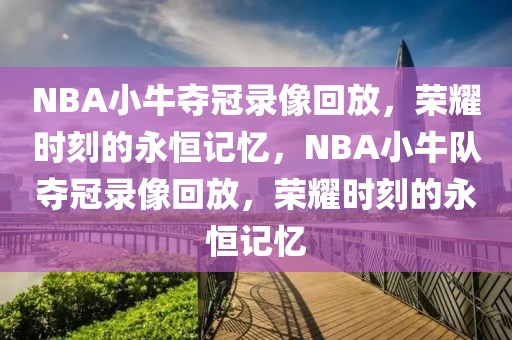 NBA小牛夺冠录像回放，荣耀时刻的永恒记忆，NBA小牛队夺冠录像回放，荣耀时刻的永恒记忆