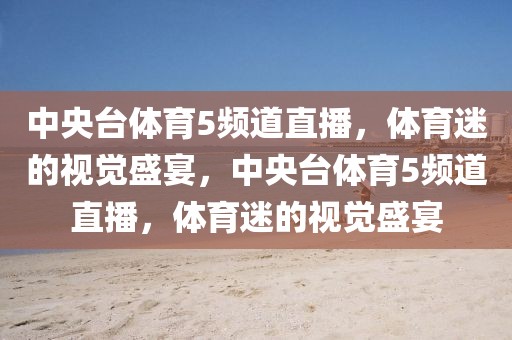 中央台体育5频道直播，体育迷的视觉盛宴，中央台体育5频道直播，体育迷的视觉盛宴