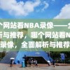 哪个网站看NBA录像——全面解析与推荐，哪个网站看NBA录像，全面解析与推荐