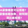 NBA录像哪里可以观看？，NBA录像观看指南，如何找到高清比赛视频？